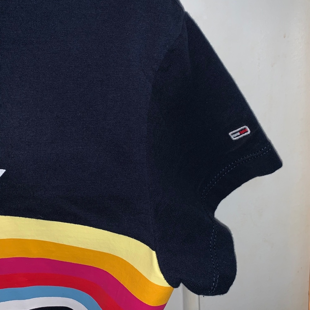 Tommy Hilfiger “Tommy Jeans” Rainbow Crop Top - Picture 3 of 3